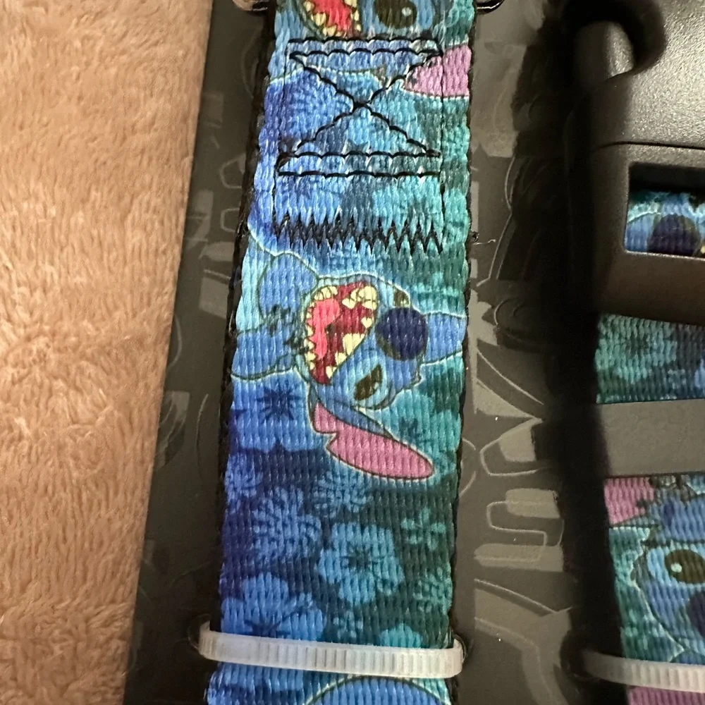Leo and stitch dog collar and matching leash set